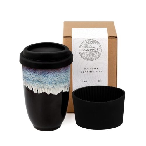 12oz Travel Coffee Mug - Unique Microwave & Dishwasher Safe Tumbler With Lid - Gifts For Women & Men